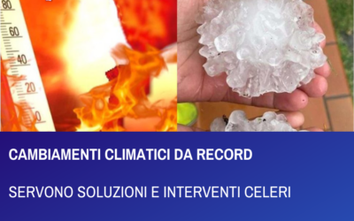 CAMBIAMENTI CLIMATICI DA RECORD – SERVONO SOLUZIONI E INTERVENTI CELERI
