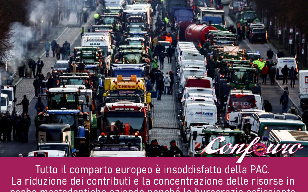 AGRICOLTURA: COMPARTO EUROPEO IN PROTESTA, RIVEDERE POLITICHE UE